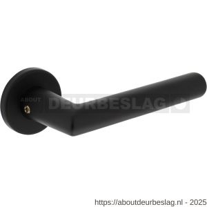 Intersteel Living 0055 deurkruk Broome met rozet verdekt diameter 50x7 mm met nokken zwart - R26009114 - afbeelding 1