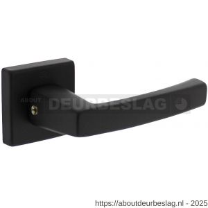 Intersteel Living 0057 deurkruk Moora met rozet verdekt 50x50x10 mm met nokken zwart - R26009121 - afbeelding 1