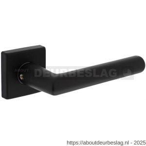 Intersteel Living 0058 deurkruk Broome met rozet verdekt 50x50x10 mm met nokken zwart - R26009126 - afbeelding 1