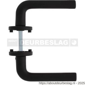 Intersteel Living 0073 deurkruk Derby met rozet verdekt diameter 50x7 mm met nokken zwart - R26009141 - afbeelding 2