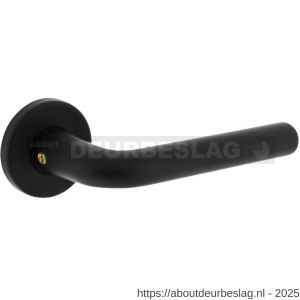 Intersteel Living 0073 deurkruk Derby met rozet verdekt diameter 50x7 mm met nokken zwart - R26009141 - afbeelding 1