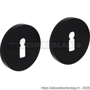 Intersteel Living 0100 sleutelrozetten verdekt diameter 56x9 mm met nokken zwart - R26008168 - afbeelding 1