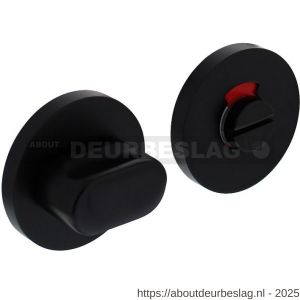 Intersteel Living 0100 WC-sluiting verdekt diameter 56x9 mm met nokken en stift 8x8 mm zwart - R26008171 - afbeelding 1