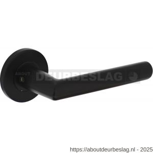Intersteel Living 0103 deurkruk Jura op rozet verdekt diameter 55x8 mm met nokken zwart - R26008174 - afbeelding 1
