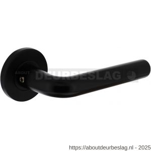 Intersteel Living 0104 deurkruk Recht op rozet verdekt diameter 55x8 mm met nokken zwart - R26008175 - afbeelding 1