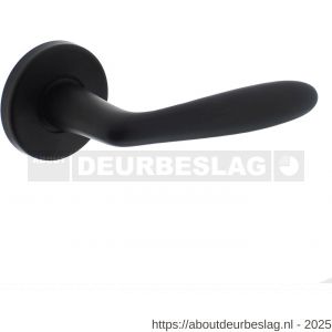 Intersteel Living 0200 deurkruk Phobos op rozet verdekt diameter 49x7 mm zwart - R26007341 - afbeelding 1