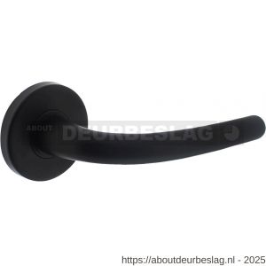 Intersteel Living 0231 deurkruk Elena met rozet verdekt diameter 49x7 mm zwart - R26007340 - afbeelding 1