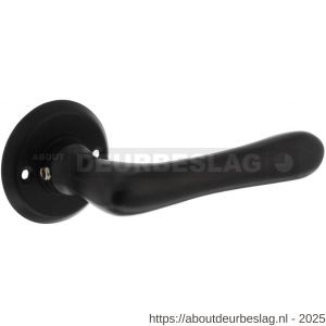 Intersteel Living 0445 deurkruk Trento met rozet diameter 50x5 mm zwart - R26010240 - afbeelding 1