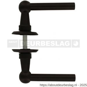 Intersteel Living 0446 deurkruk L/L bol met rozet diameter 50x5 mm zwart - R26010242 - afbeelding 4
