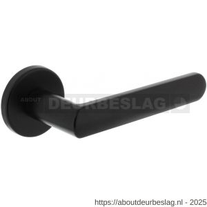 Intersteel Living 0464 deurkruk Sora met rozet verdekt diameter 49x7 mm met nokken zwart - R26009894 - afbeelding 1