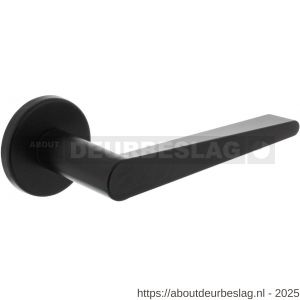 Intersteel Living 0465 deurkruk Tiga met rozet verdekt diameter 49x7 mm met nokken zwart - R26009897 - afbeelding 1
