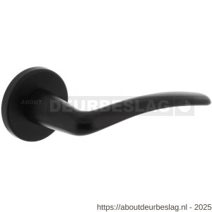 Intersteel Living 0466 deurkruk Zaia met rozet verdekt diameter 49x7 mm met nokken zwart - R26009900 - afbeelding 1