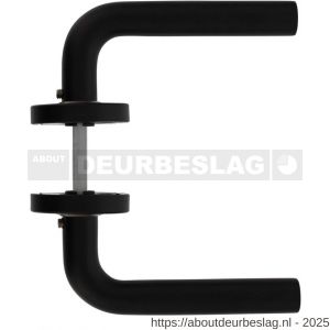 Intersteel Living 0570 deurkruk Luzern op rozet verdekt diameter 53x10 mm structuur zwart - R26008198 - afbeelding 2