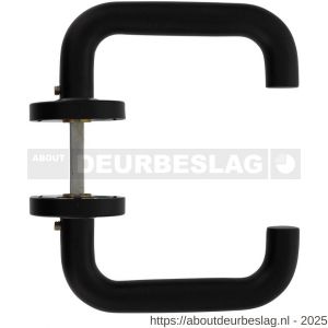 Intersteel Living 0573 deurkruk Bern op rozet verdekt diameter 53x10 mm structuur zwart - R26006753 - afbeelding 2