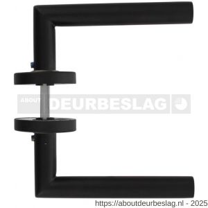Intersteel Living 0583 deurkruk Jura op rozet verdekt diameter 53x10 mm structuur zwart - R26006755 - afbeelding 2