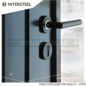 Intersteel Living 0583 deurkruk Jura op rozet verdekt diameter 53x10 mm structuur zwart - R26006755 - afbeelding 4