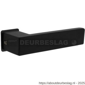 Intersteel Living 0922 deurkruk Amsterdam met rozet zelfklevend 30x30x3 mm structuur zwart - R26009409 - afbeelding 1