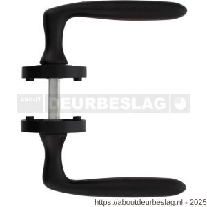 Intersteel Living 1692 deurkruk Bjorn op rozet verdekt diameter 52x10 mm met nokken zwart - R26008230 - afbeelding 2