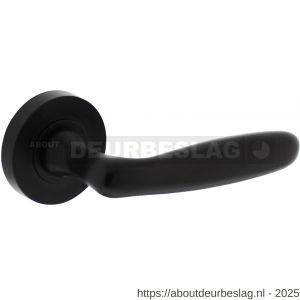 Intersteel Living 1692 deurkruk Bjorn op rozet verdekt diameter 52x10 mm met nokken zwart - R26008230 - afbeelding 1