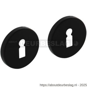 Intersteel Living 3092 sleutelrozetten verdekt diameter 50x7 mm met nokken zwart - R26011141 - afbeelding 1