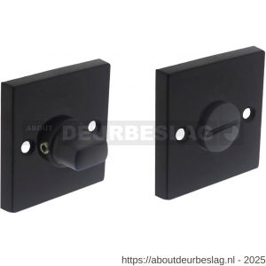 Intersteel Living 3184 WC-sluiting 55x55x8 mm met nokken en stift 8x8 mm zwart - R26002714 - afbeelding 1