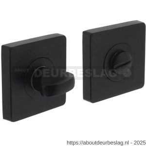 Intersteel Living 3185 WC-sluiting verdekt 55x55x10 mm met nokken en stift 8x8 mm zwart - R26008265 - afbeelding 1