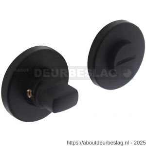 Intersteel Living 3186 WC-sluiting verdekt diameter 49x7 mm met stift 8x8 mm zwart - R26007616 - afbeelding 1