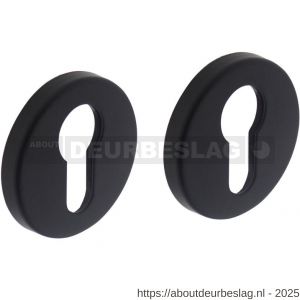 Intersteel Living 3186 cilinderrozetten verdekt diameter 49x7 mm zwart - R26011136 - afbeelding 1