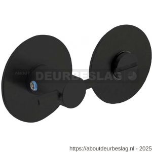 Intersteel Living 3403 WC-sluiting zelfklevend diameter 55x2 mm met stift 8x8 mm structuur zwart - R26006793 - afbeelding 1