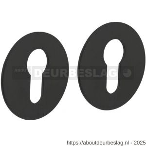 Intersteel Living 3403 cilinderrozetten zelfklevend diameter 55x2 mm structuur zwart - R26011072 - afbeelding 1