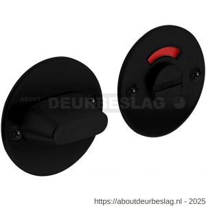 Intersteel Living 3409 WC-sluiting diameter 50x2 mm met stift 8x8 mm structuur zwart - R26008273 - afbeelding 1
