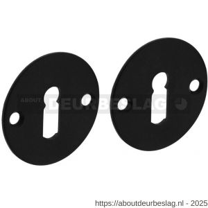 Intersteel Living 3409 sleutelrozetten diameter 51x2 mm structuur zwart - R26011073 - afbeelding 1