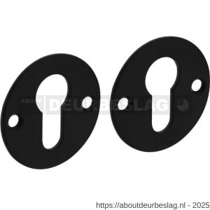 Intersteel Living 3409 cilinderrozetten diameter 51x2 mm structuur zwart - R26011074 - afbeelding 1