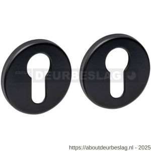 Intersteel Living 3410 cilinderrozetten verdekt diameter 53x9 mm structuur zwart - R26011076 - afbeelding 1
