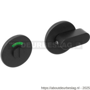 Intersteel Living 3431 rozet toilet- en badkamersluiting rond RVS mat zwart - R26011095 - afbeelding 1