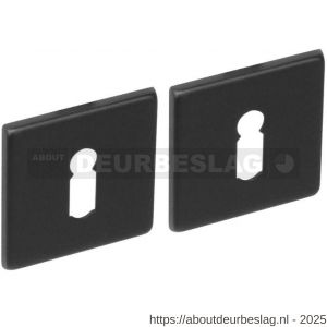 Intersteel Living 3433 sleutelrozetten verdekt 50x50x5 mm structuur zwart - R26011098 - afbeelding 1