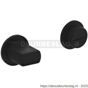 Intersteel Living 3438 WC-sluiting zelfklevend diameter 30x3 mm met stift 8x8 mm structuur zwart - R26009575 - afbeelding 1