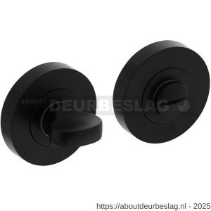 Intersteel Living 3476 WC-sluiting verdekt diameter 52x10 mm met nokken en stift 8x8 mm zwart - R26008281 - afbeelding 1