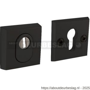 Intersteel Living 3750 SKG3 veiligheidsrozetten vierkant 60x60x15 mm profielcilindergat met kerntrekbeveiliging zwart - R26009933 - afbeelding 1