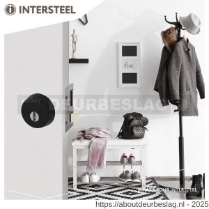 Intersteel Living 3755 SKG3 veiligheidsrozet rond diameter 59x18 mm voor oplegsloten met kerntrekbeveiliging structuur zwart - R26009175 - afbeelding 3