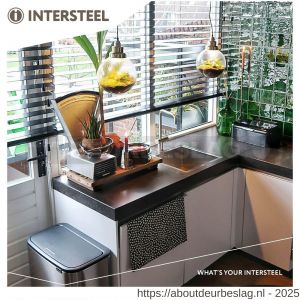 Intersteel Exclusives 3963Z SKG3 veiligheidsbeslag rechthoekig 250x50 mm kruk-kruk Jura profielcilindergat 55 mm met kerntrekbeveiliging structuur zwart - R26008303 - afbeelding 4