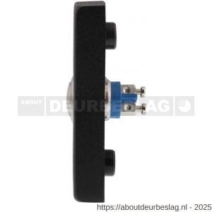Intersteel Living 3990 beldrukker rechthoekig verdekt 65x30x10 mm RVS zwart - R26008306 - afbeelding 2