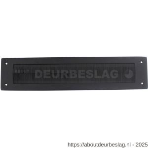 Intersteel Living 4015 tochtwering rechthoekig 340x76 mm structuur zwart - R26008307 - afbeelding 1