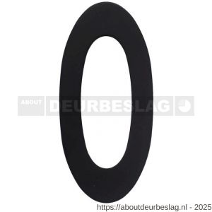 Intersteel Living 4020 huisnummer 0 150 mm RVS-mat zwart - R26006816 - afbeelding 1