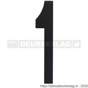 Intersteel Living 4020 huisnummer 1 150 mm RVS-mat zwart - R26006817 - afbeelding 1