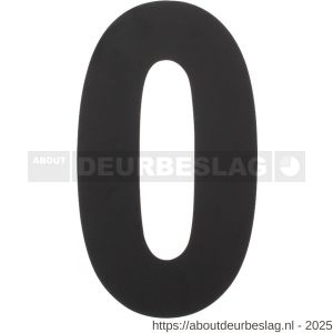 Intersteel Living 4021 huisnummer 0 XL hoogte 300 mm RVS-mat zwart - R26009176 - afbeelding 1