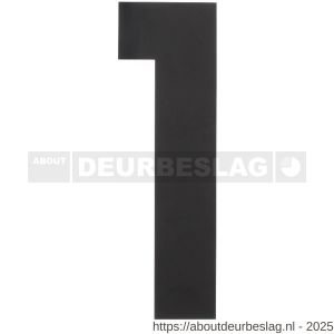Intersteel Living 4021 huisnummer 1 XL hoogte 300 mm RVS-mat zwart - R26009177 - afbeelding 1