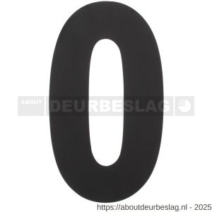 Intersteel Living 4021 huisnummer 0 XXL hoogte 500 mm RVS-mat zwart - R26009186 - afbeelding 1