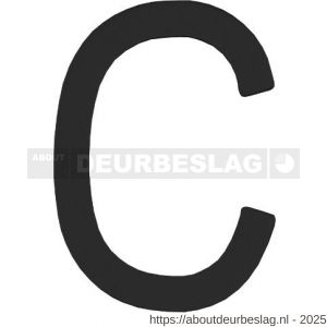 Intersteel Living 4026 huisletter C 100 mm RVS zwart - R26009943 - afbeelding 1