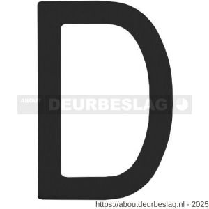 Intersteel Living 4026 huisletter D 100 mm RVS zwart - R26009944 - afbeelding 1